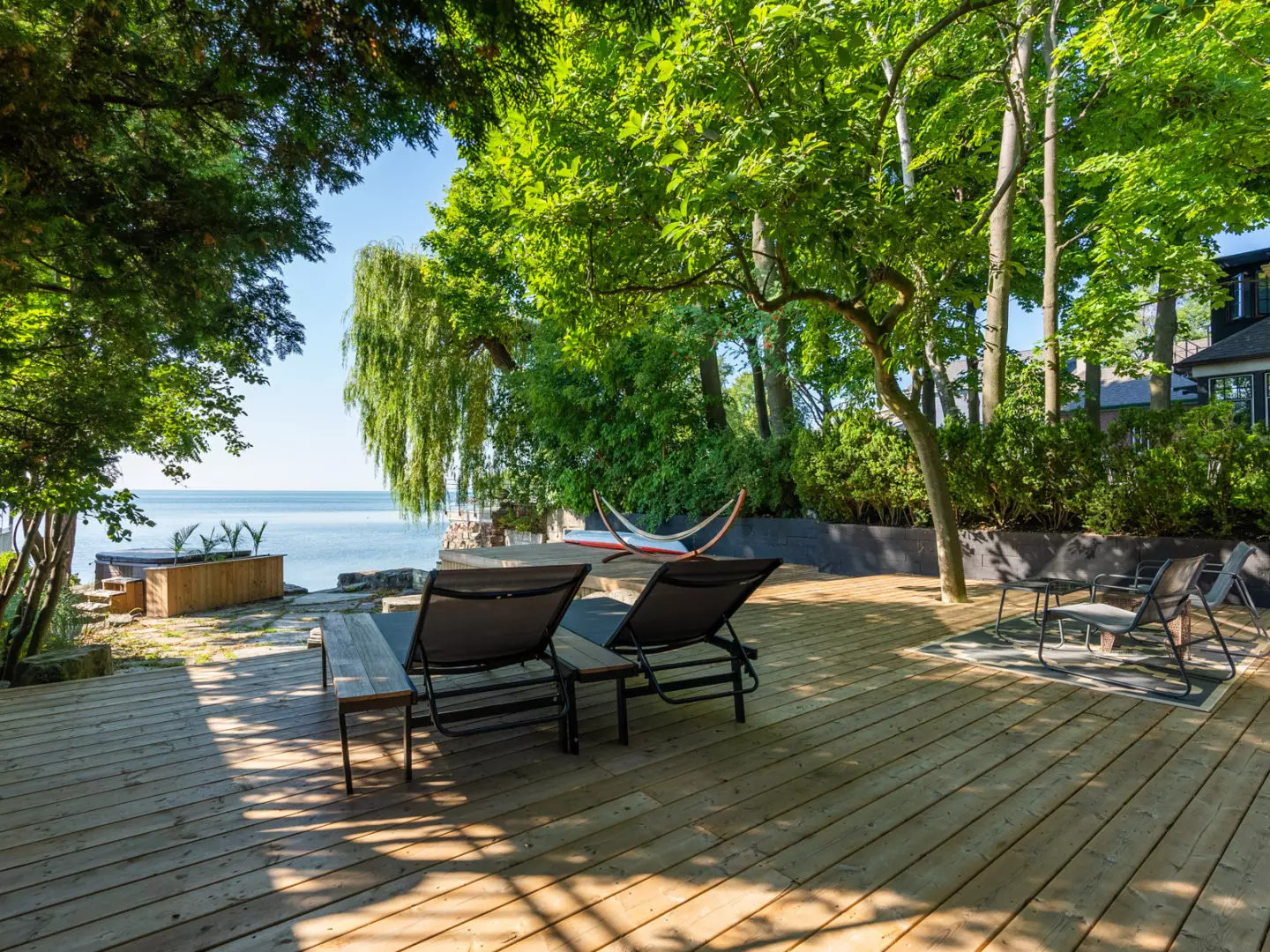 terrasse bois vue lac terrasse bois vue lac
