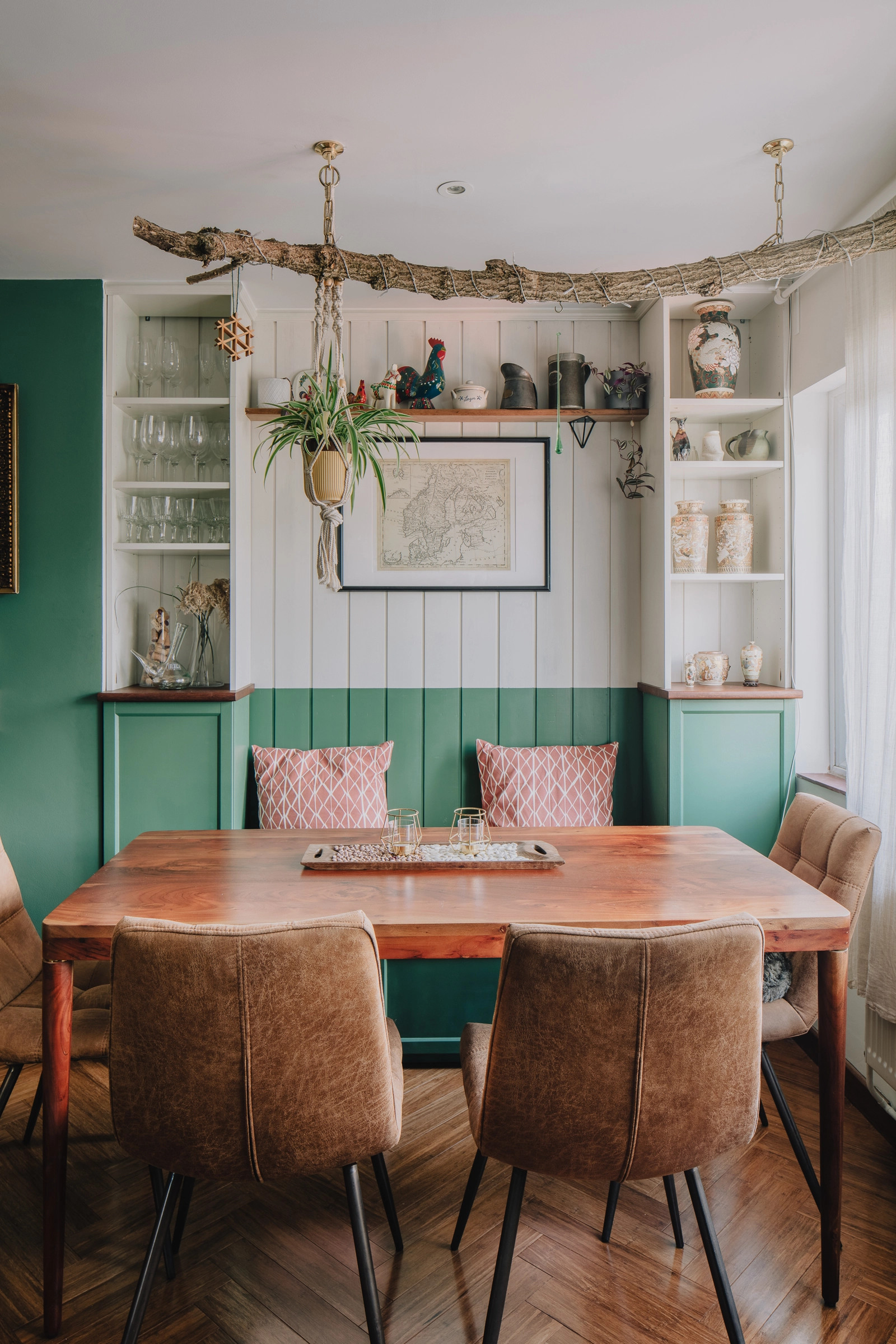 salle à manger décoration vintage