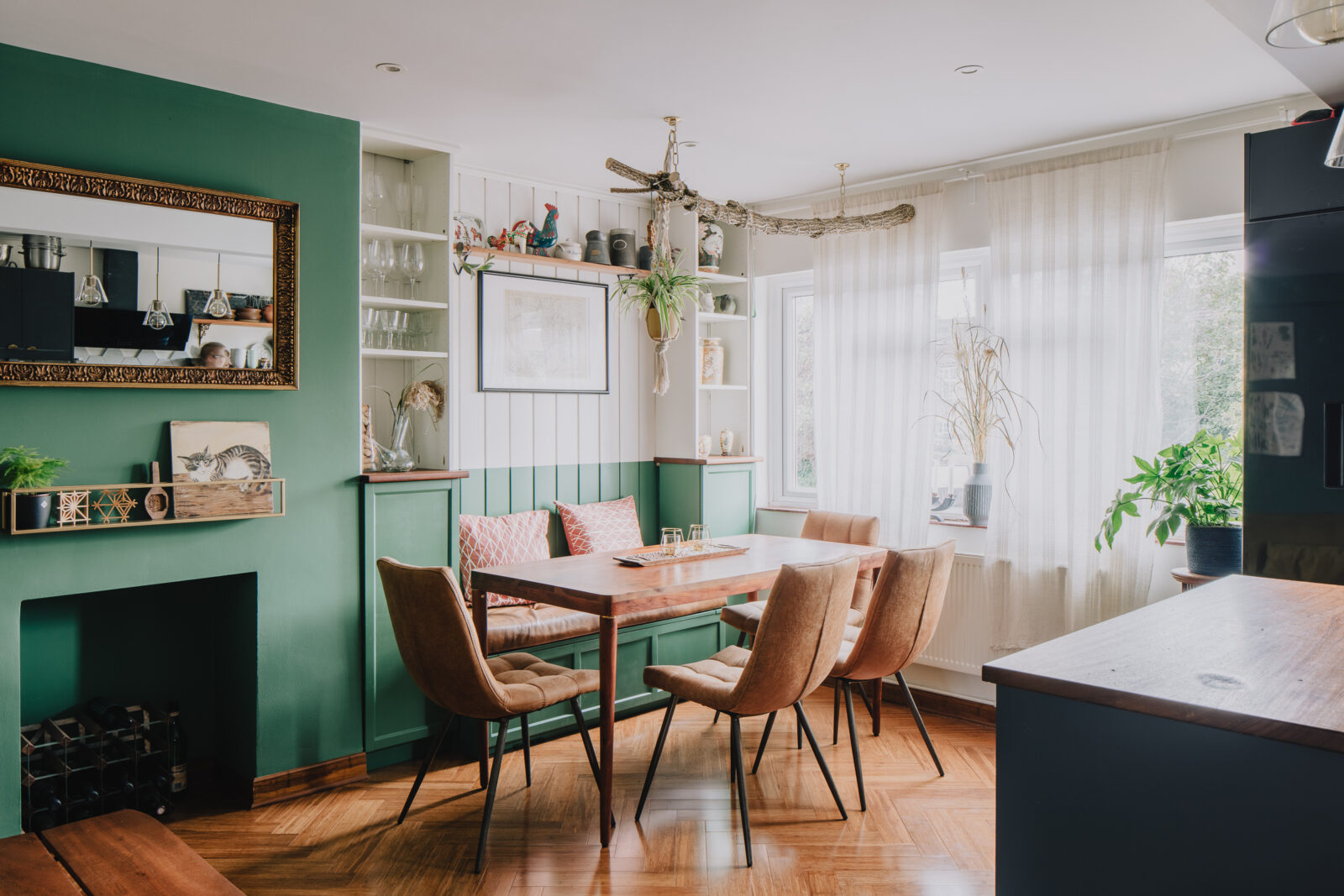 salle à manger décoration vintage