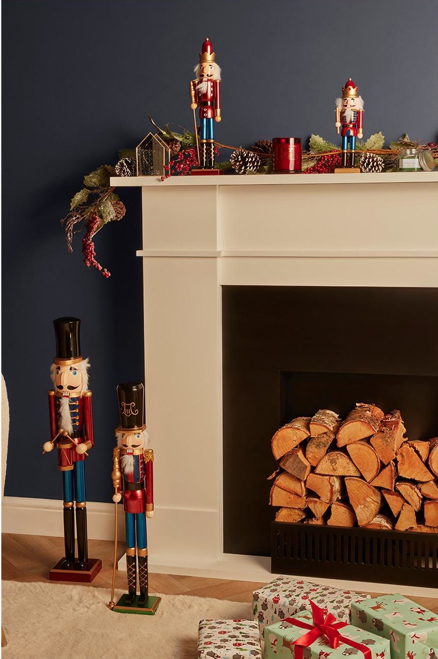 cheminée décorée pour Noël cheminée décorée pour Noël