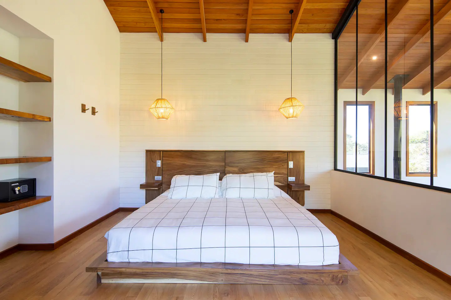 chambre maison contemporaine en bois de 90m2