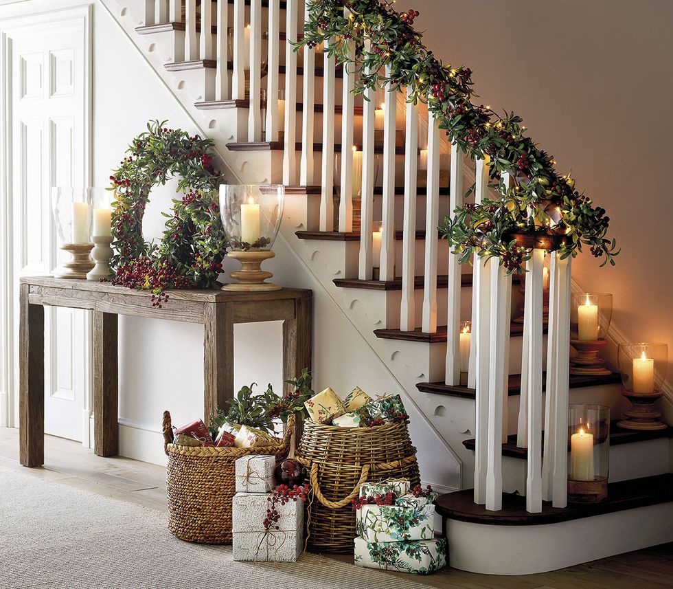 décoration Noël pour escalier décoration Noël pour escalier