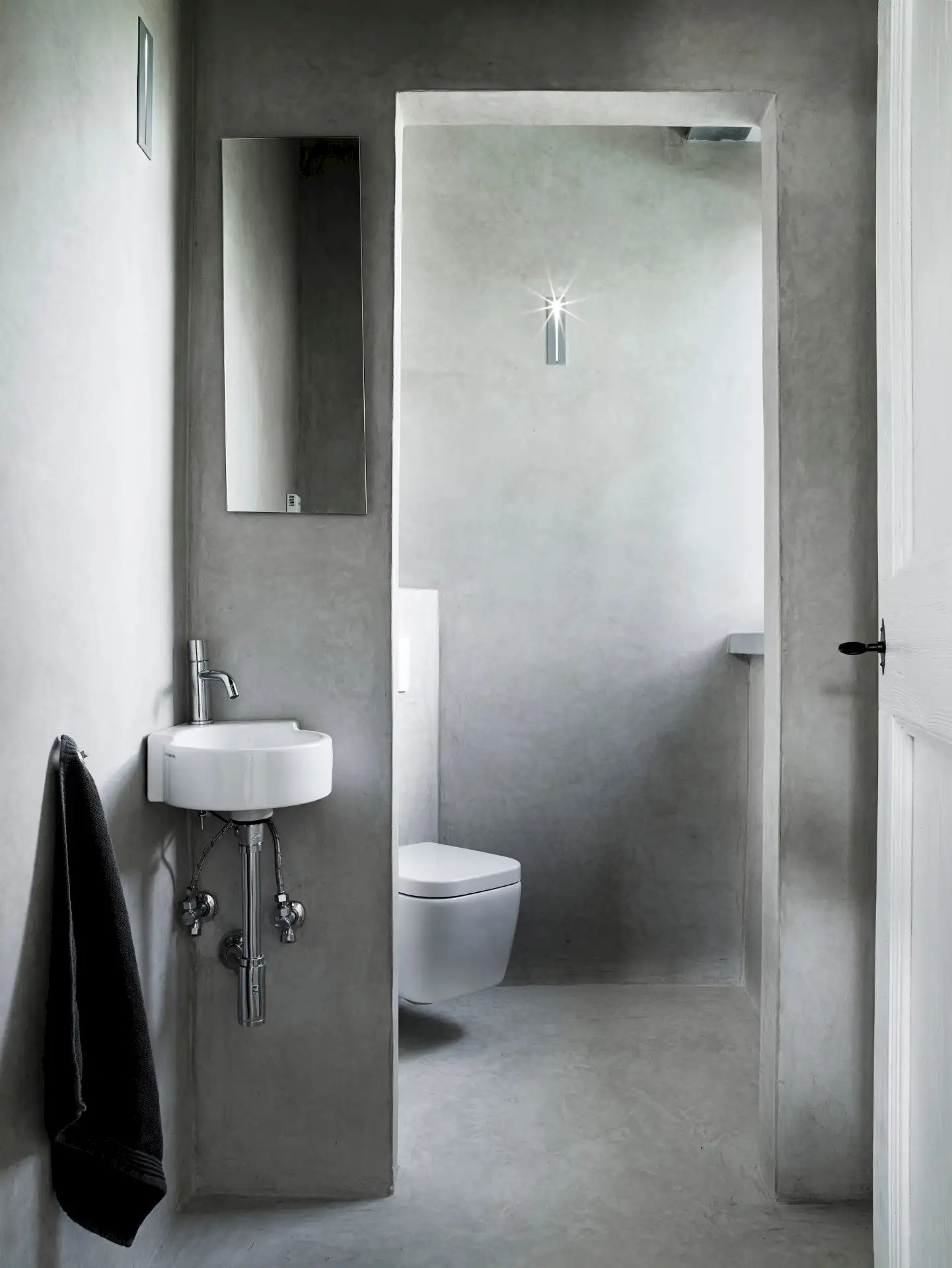 salle de bain grise Villa Vergelle salle de bain grise Villa Vergelle