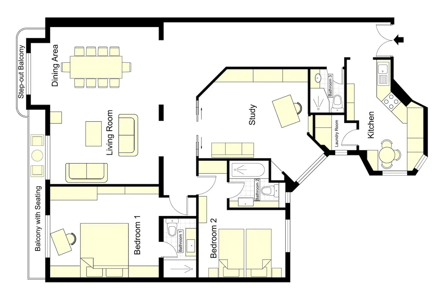 plan appartement vue tour Eiffel plan appartement vue tour Eiffel