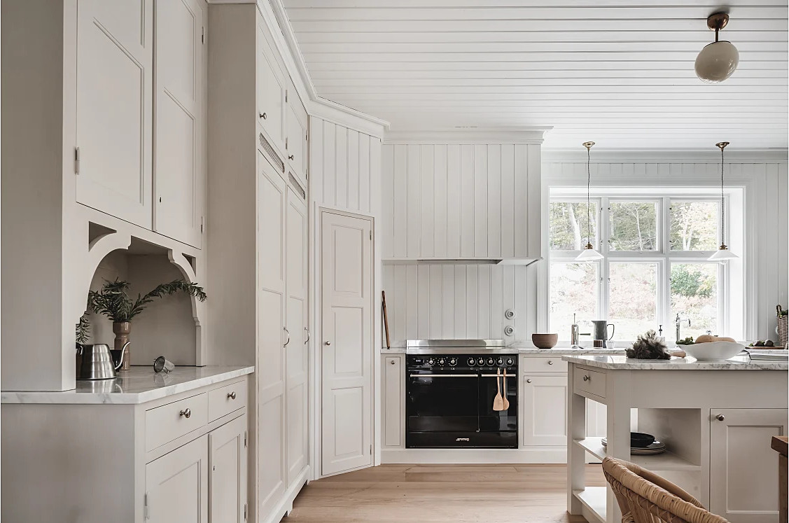 cuisine blanche type Shaker