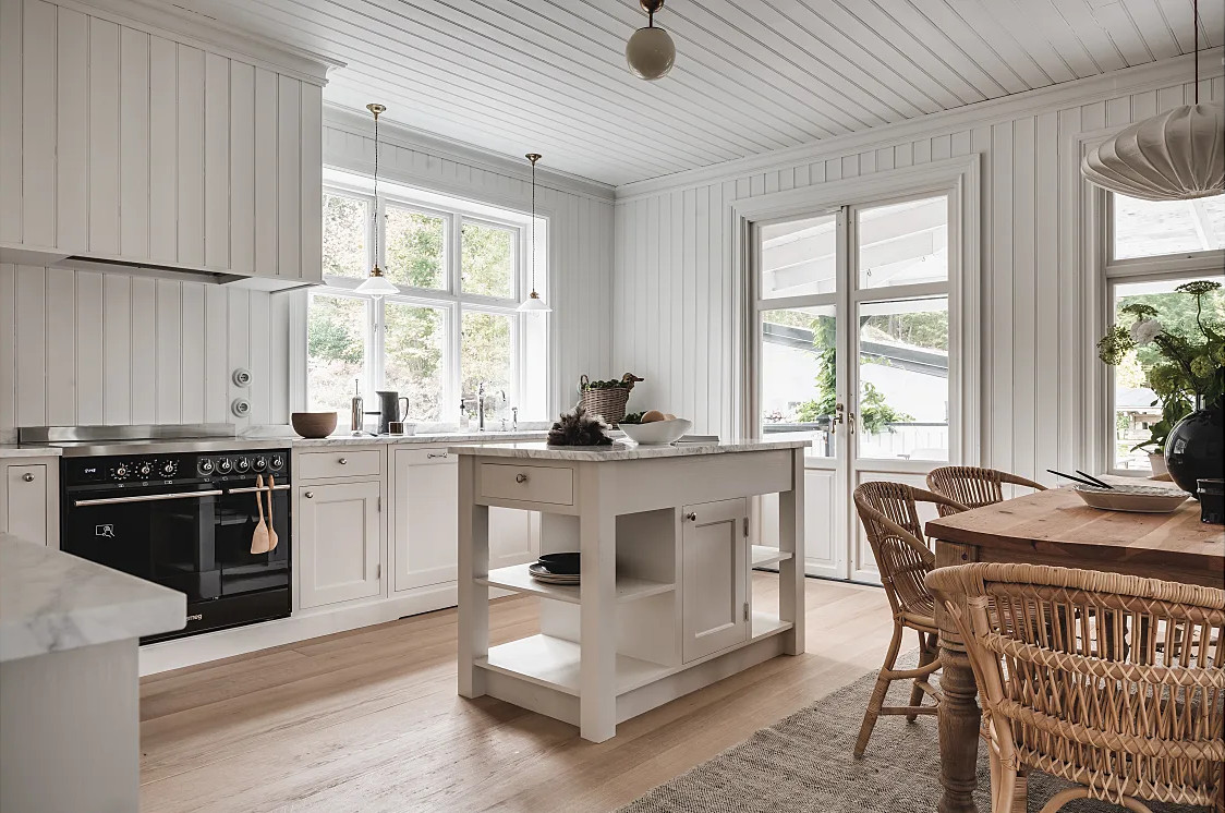 cuisine blanche type Shaker