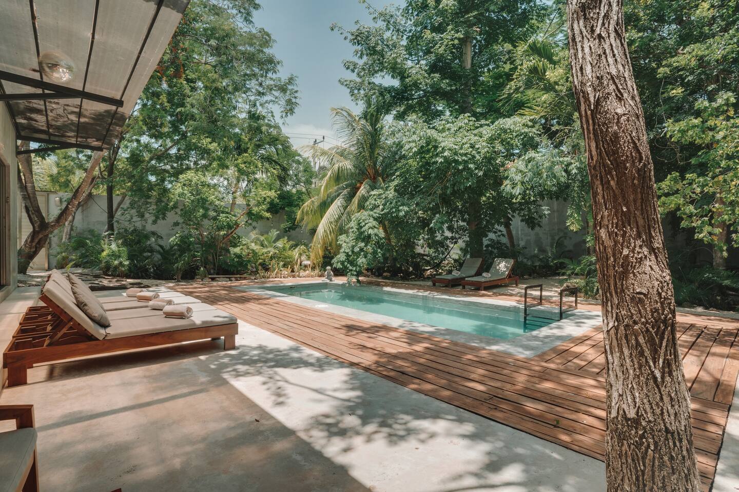 jardin avec piscine maison mexicaine aux accents zen jardin avec piscine maison mexicaine aux accents zen
