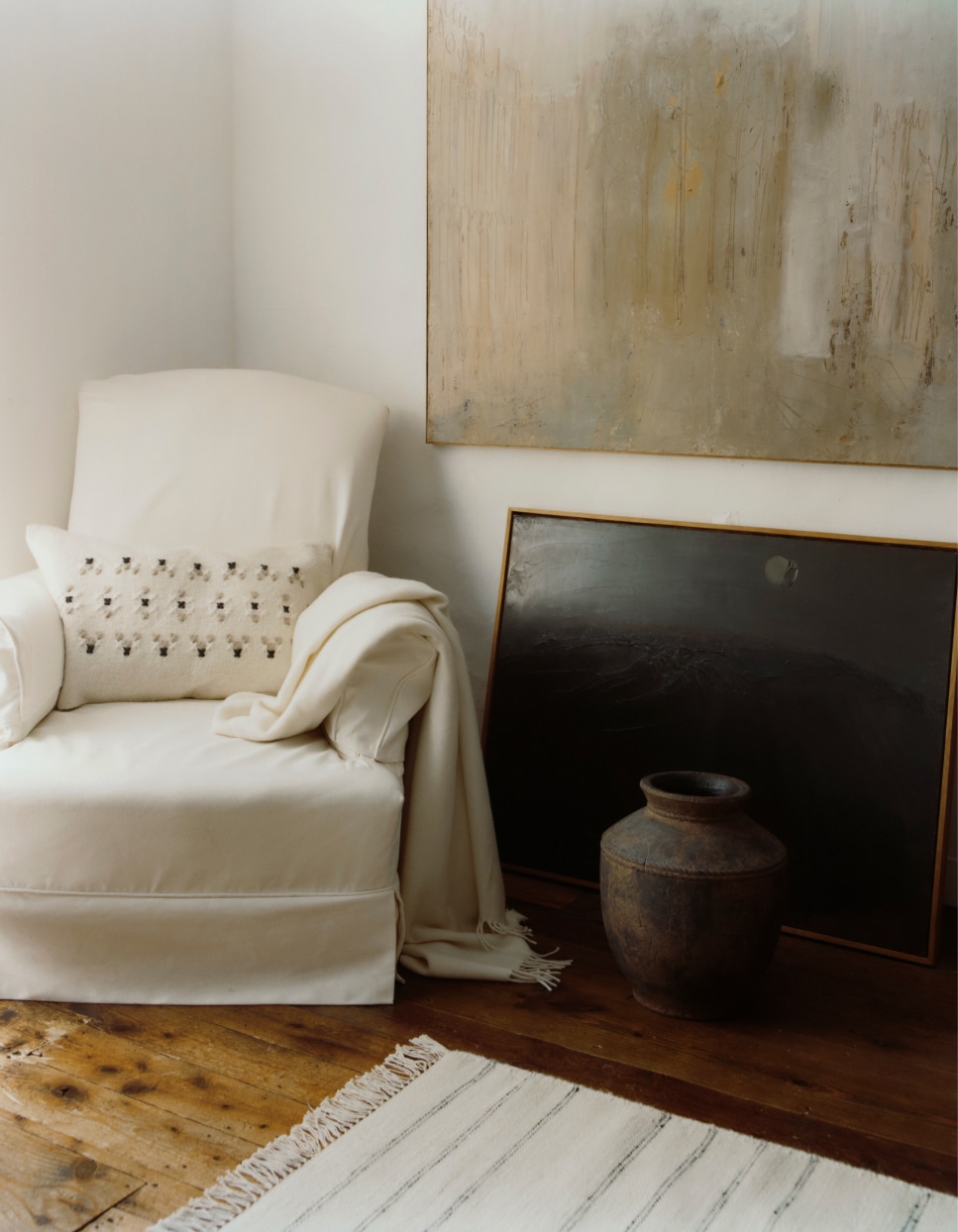salon décoré en couleurs naturelles par Zara Home