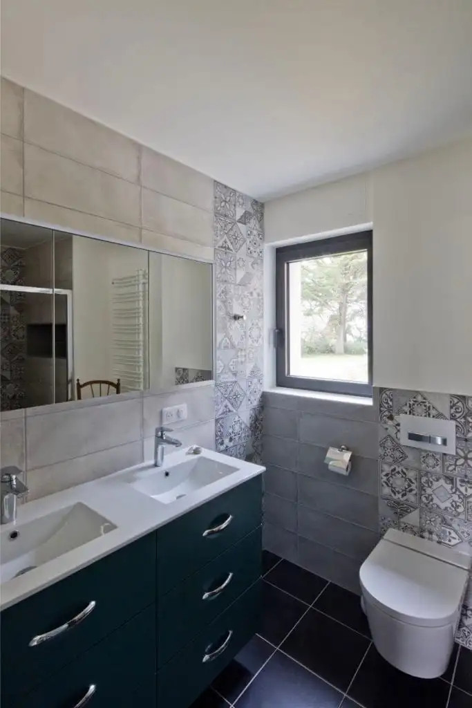 salle de bain blanche et noire salle de bain blanche et noire
