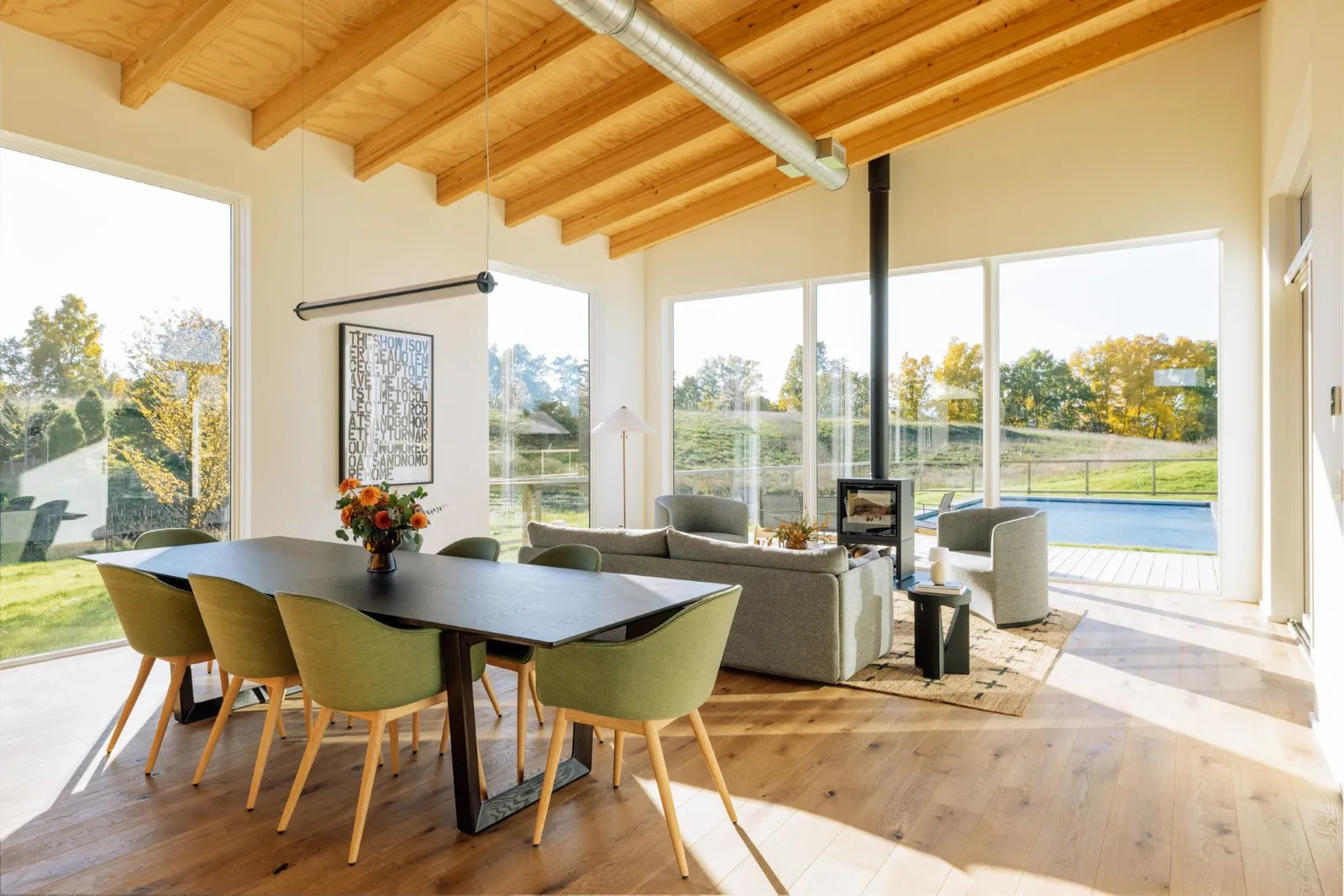 salon avec baies vitrées maison architecte salon avec baies vitrées maison architecte