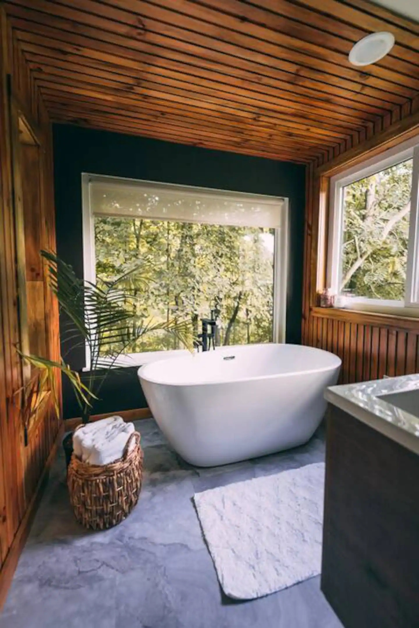 salle de bain bois