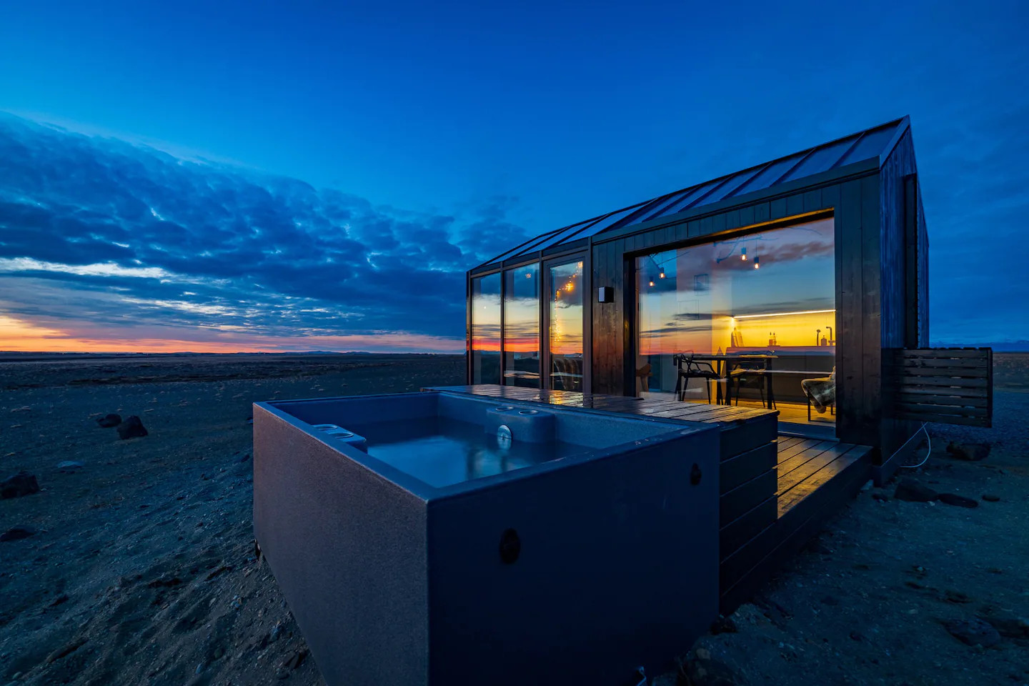 mini maison vitrée Islande