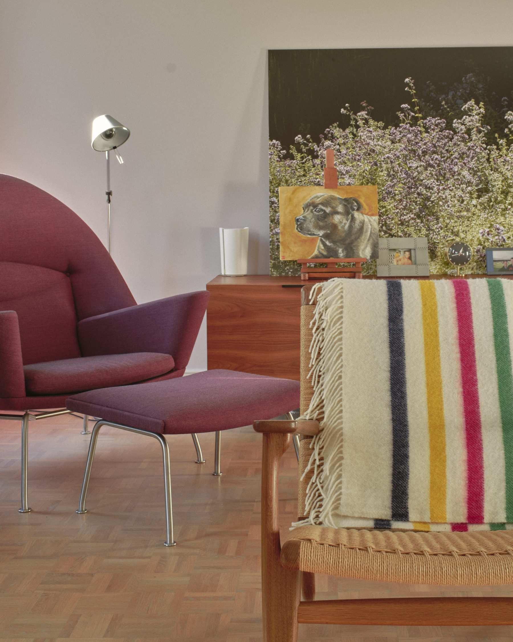 salon avec fauteuil vintage