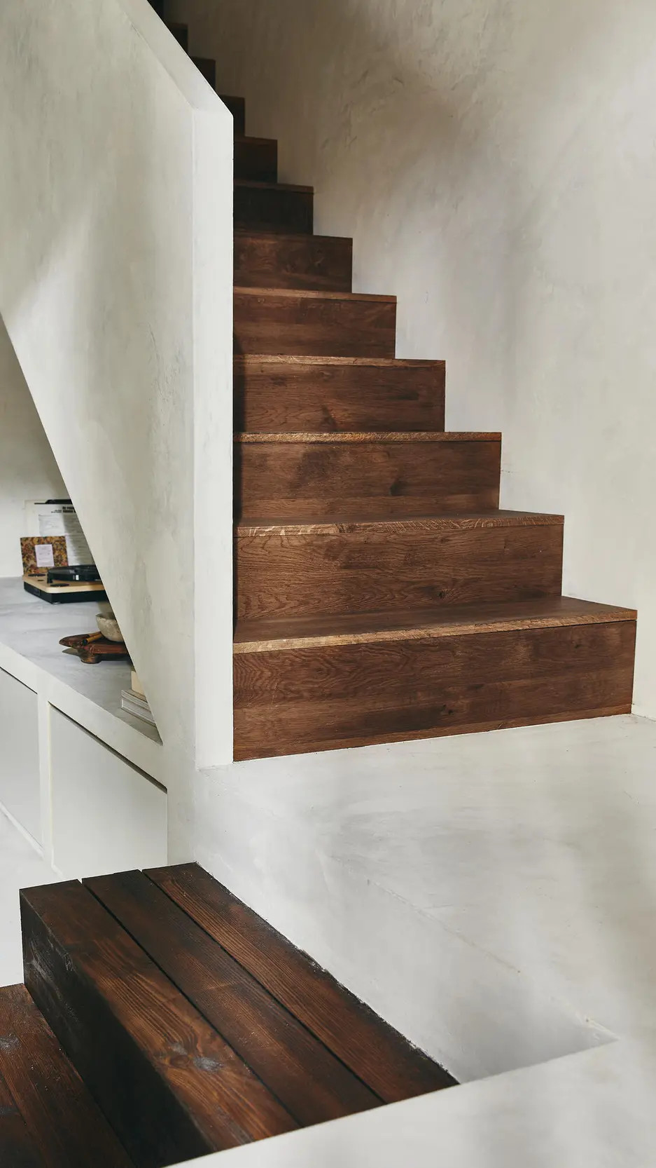 escalier marches en bois