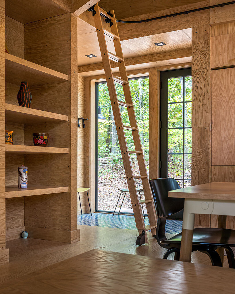 salon maison en bois