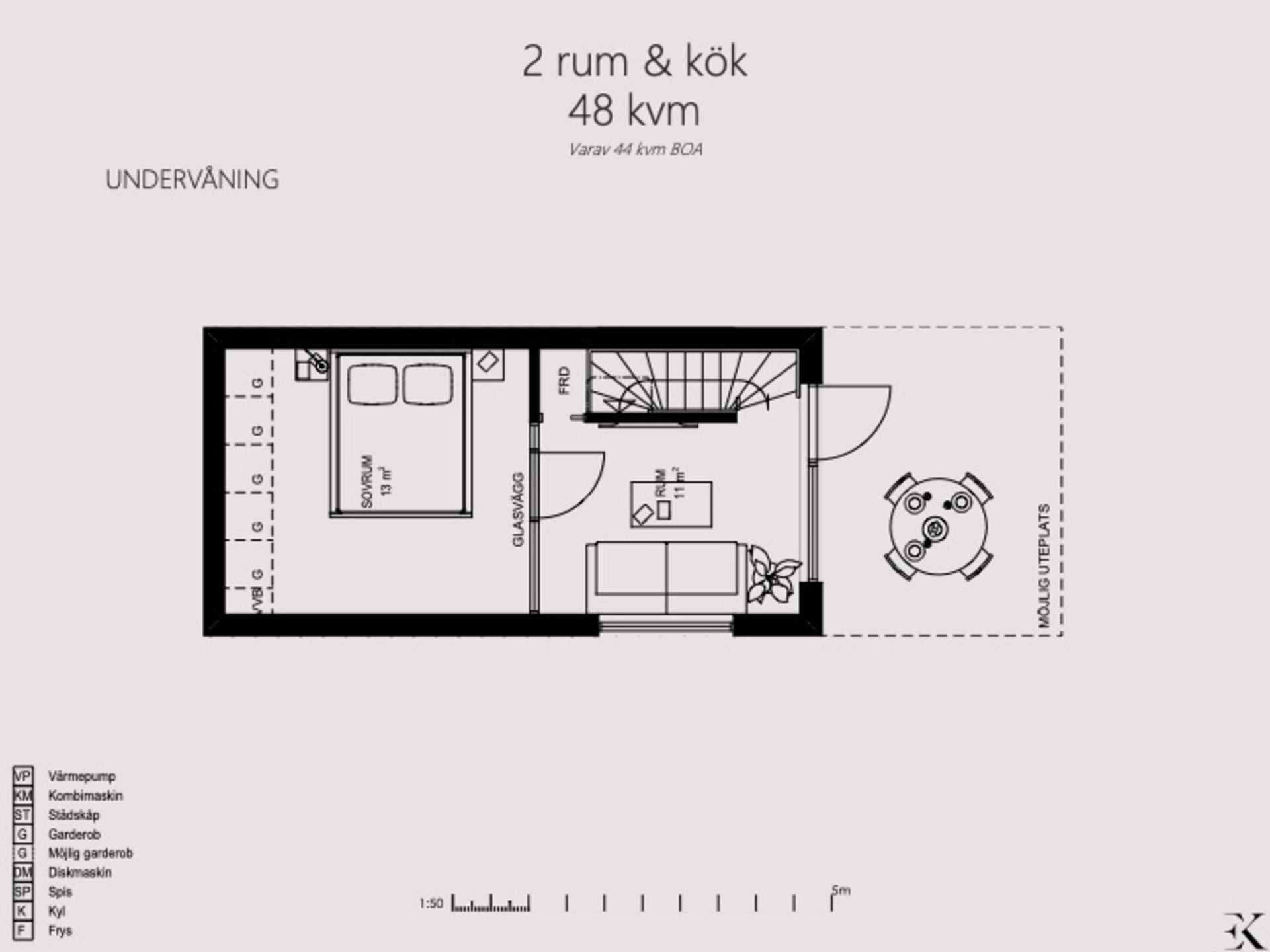 plan mini maison bois 44m2