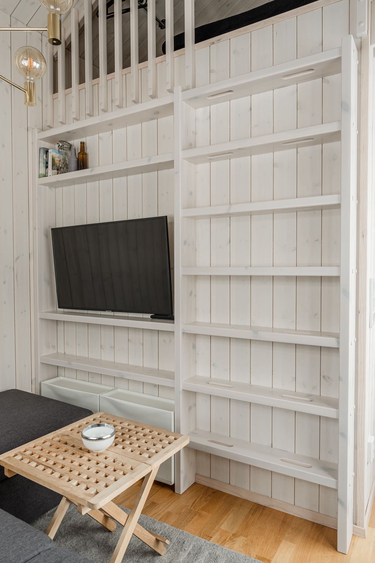 accès mezzanine mini maison 21m2
