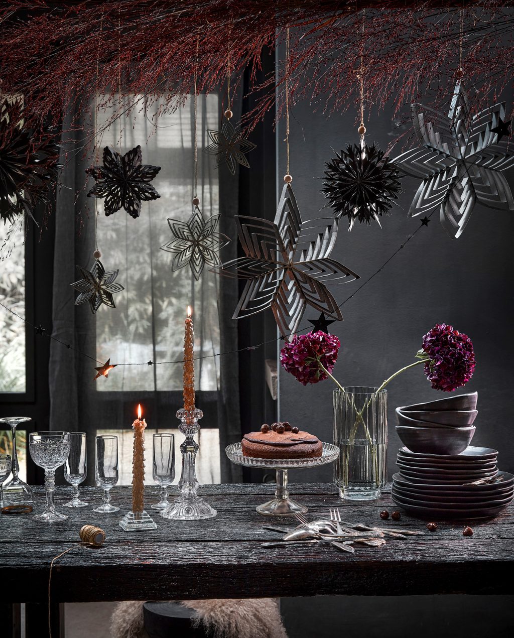 décoration de Noël noire décoration de Noël noire