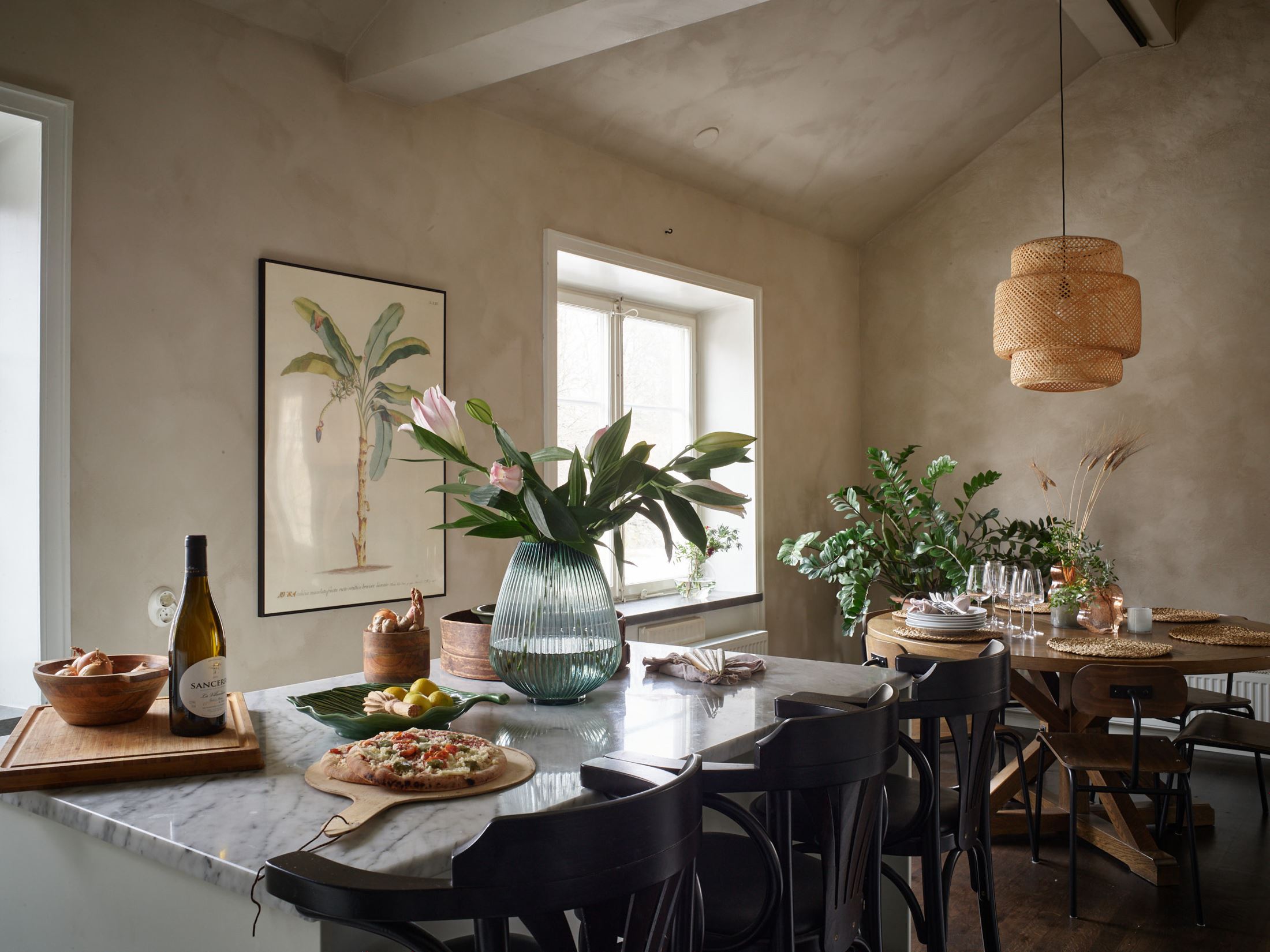salle à manger et îlot de cuisine marbre salle à manger et îlot de cuisine marbre