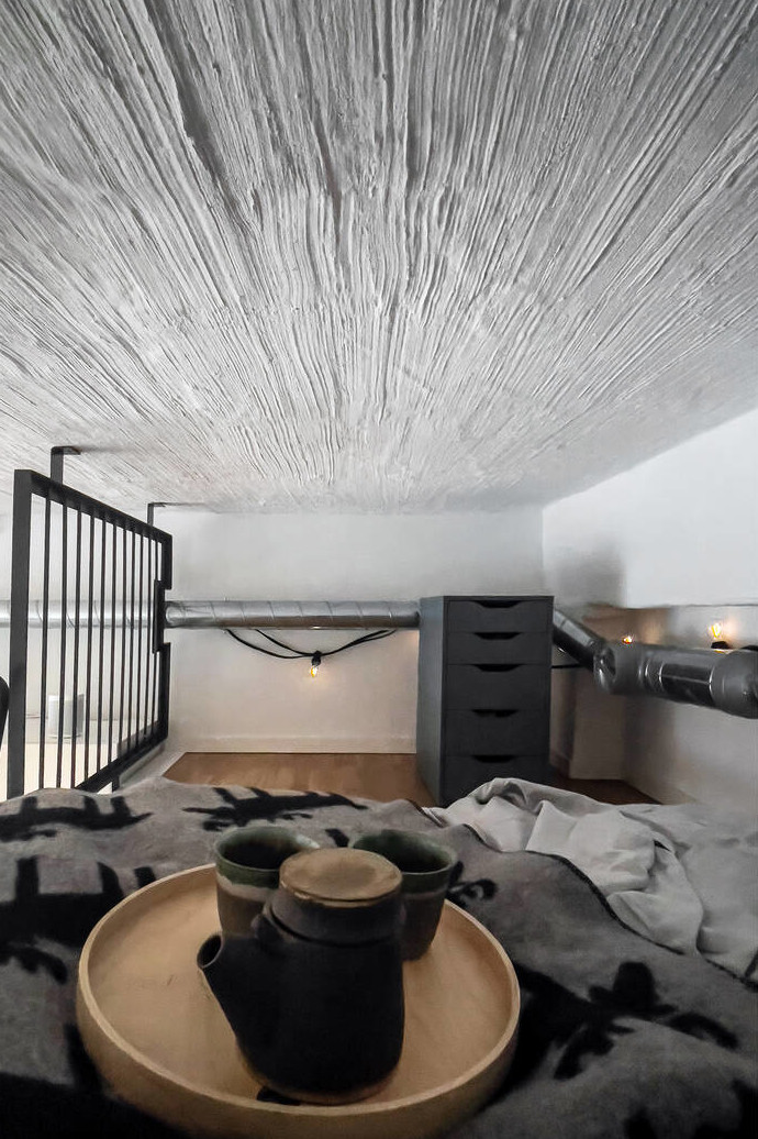 chambre sur mezzanine basse