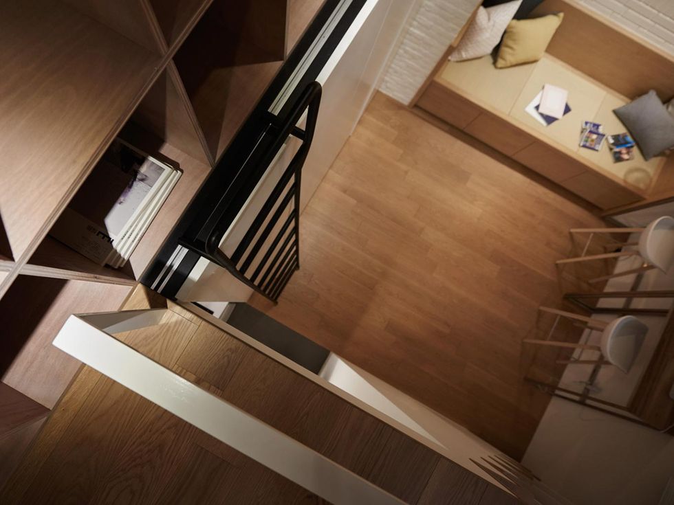 salon avec mezzanine studio 22m2