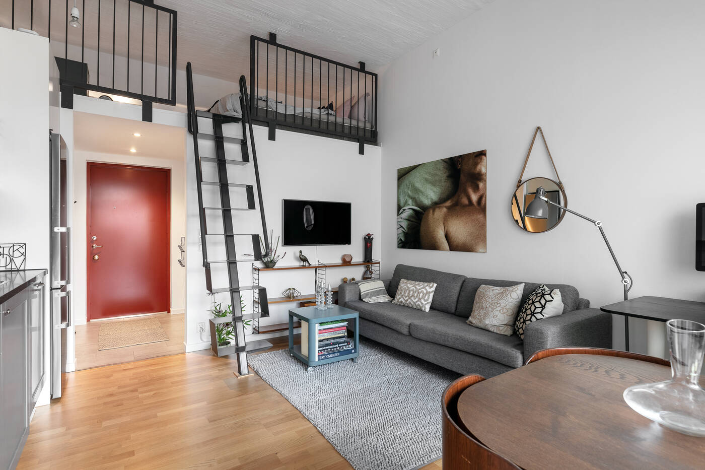 studio avec mezzanine