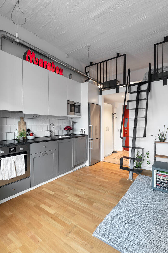 studio avec mezzanine