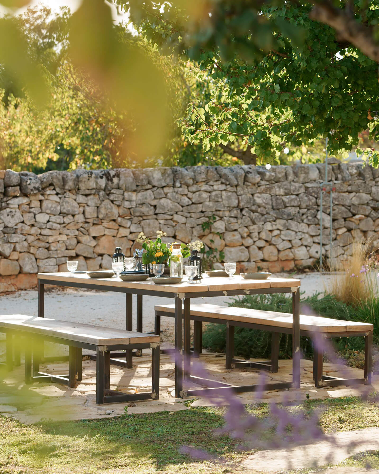 jardin avec muret en pierres sèches Trulli del Trapetto jardin avec muret en pierres sèches Trulli del Trapetto