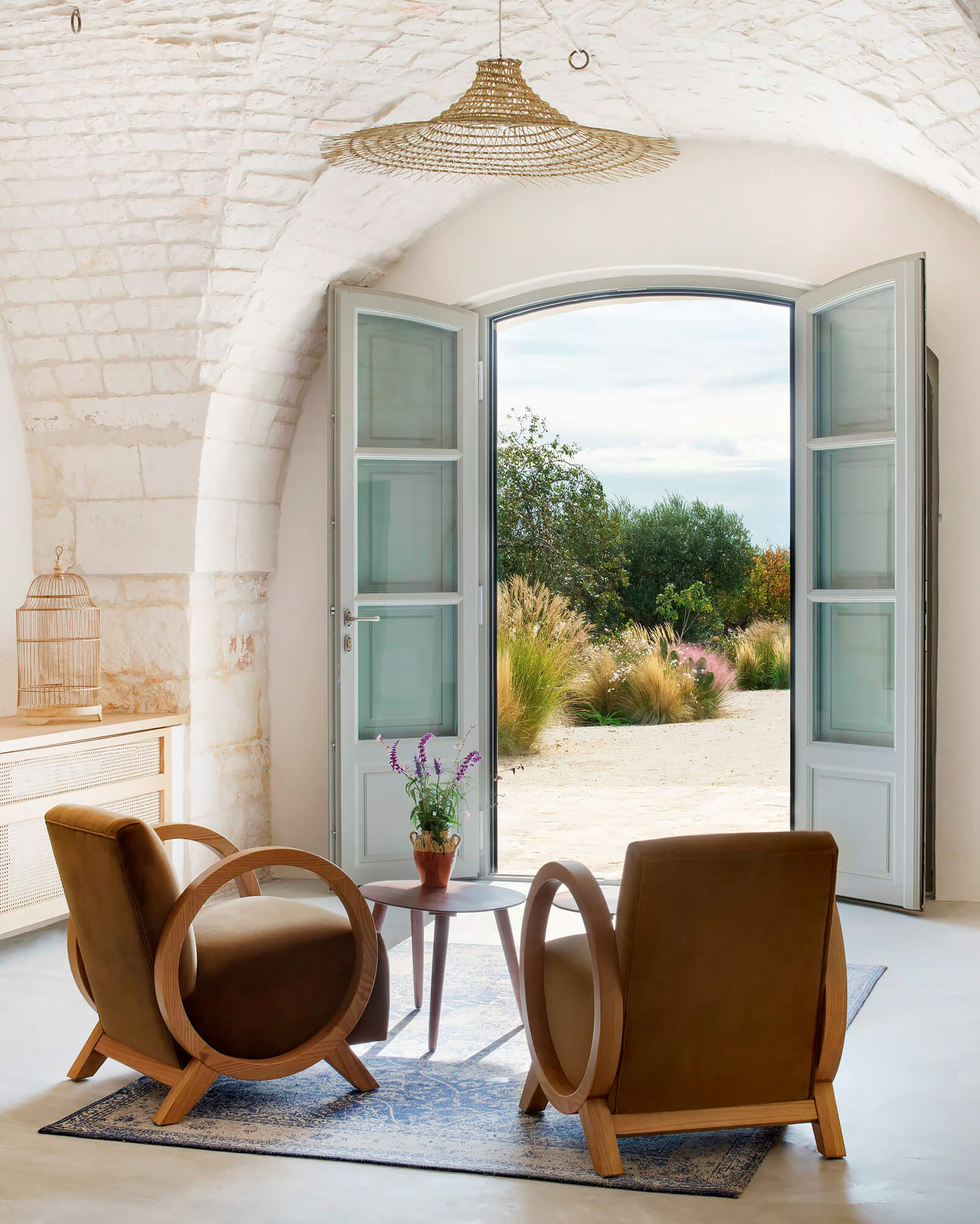 salon avec voûte Trulli del Trapetto salon avec voûte Trulli del Trapetto