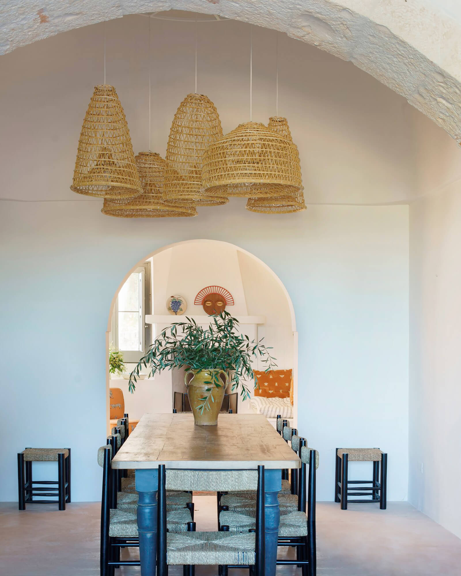 salle à manger décoration rustique chic Trulli del Trapetto salle à manger décoration rustique chic Trulli del Trapetto