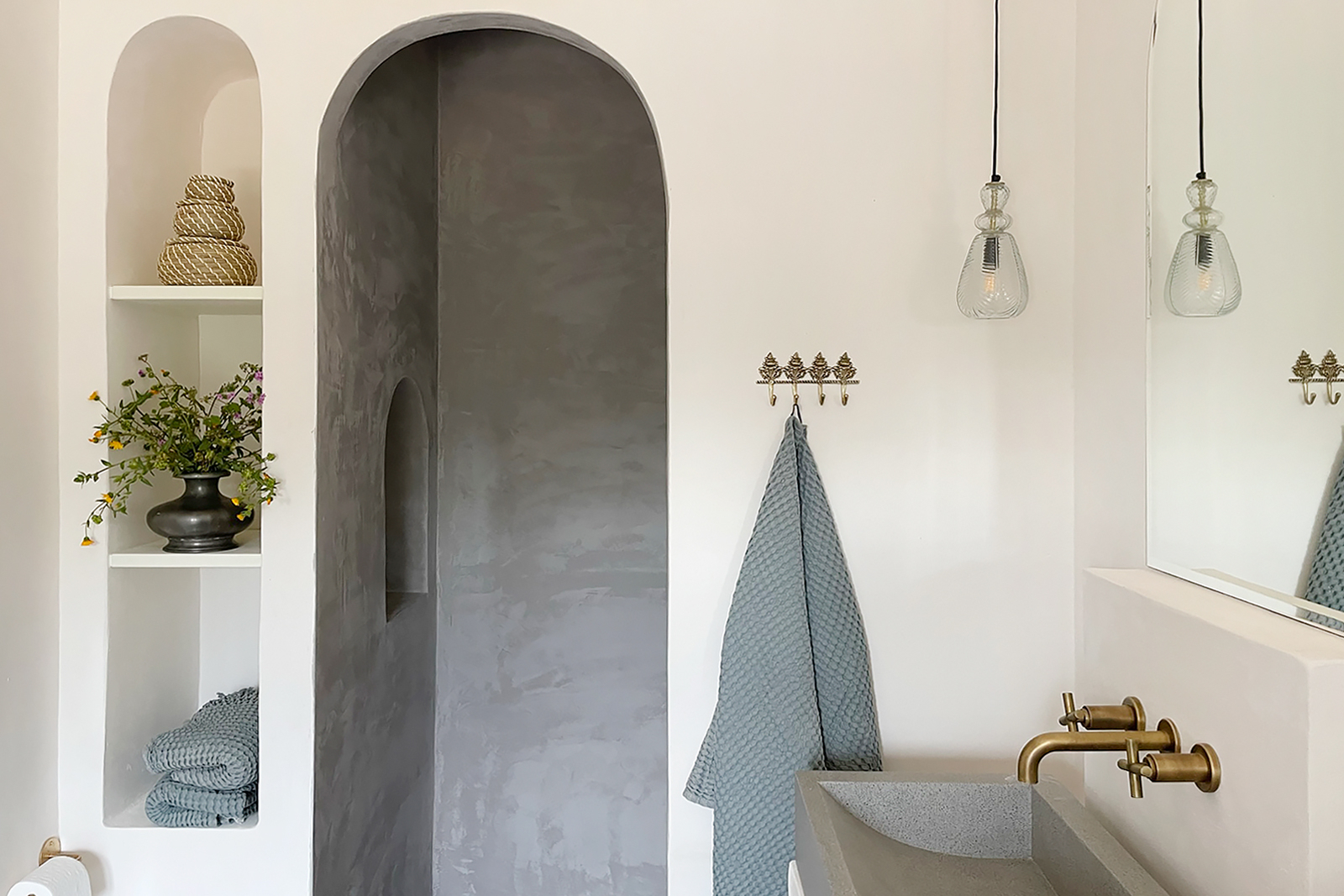 salle de bain décoration rustique chic Trulli del Trapetto salle de bain décoration rustique chic Trulli del Trapetto