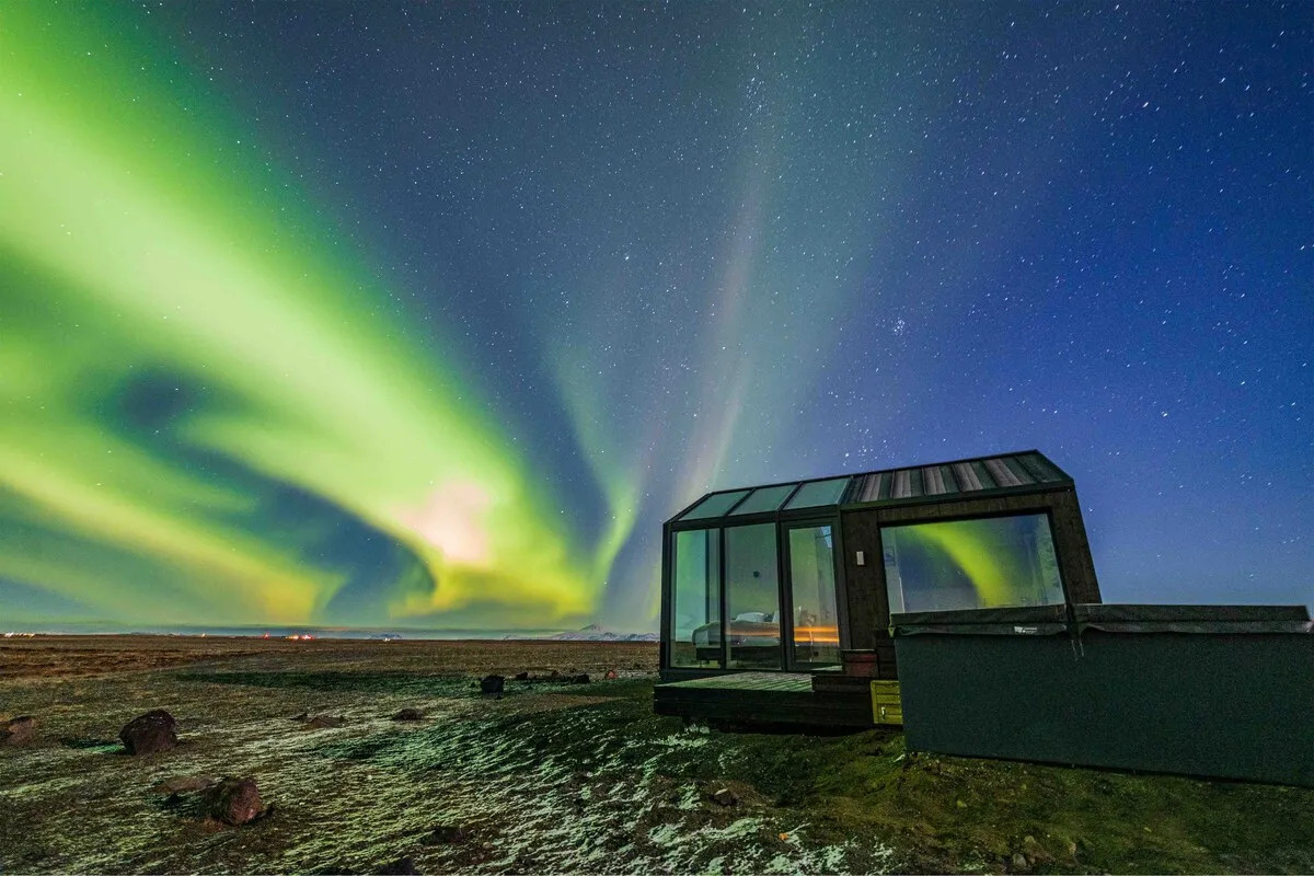 mini maison vitrée Islande