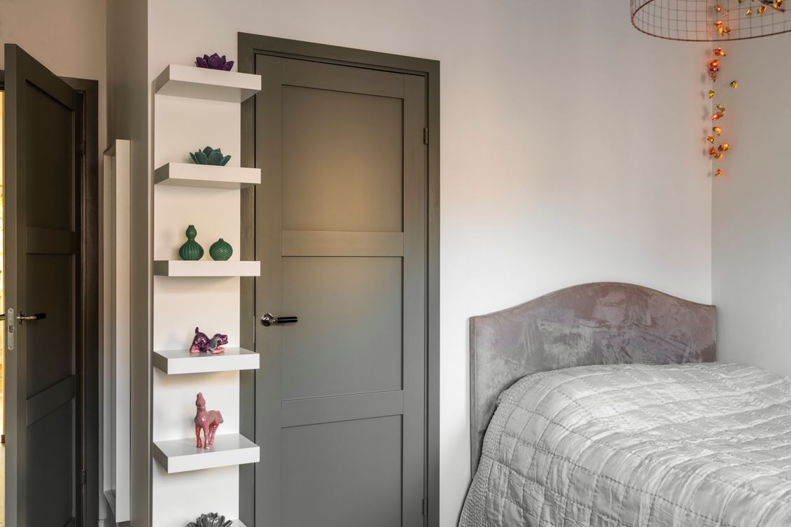 chambre grise décoration contemporaine