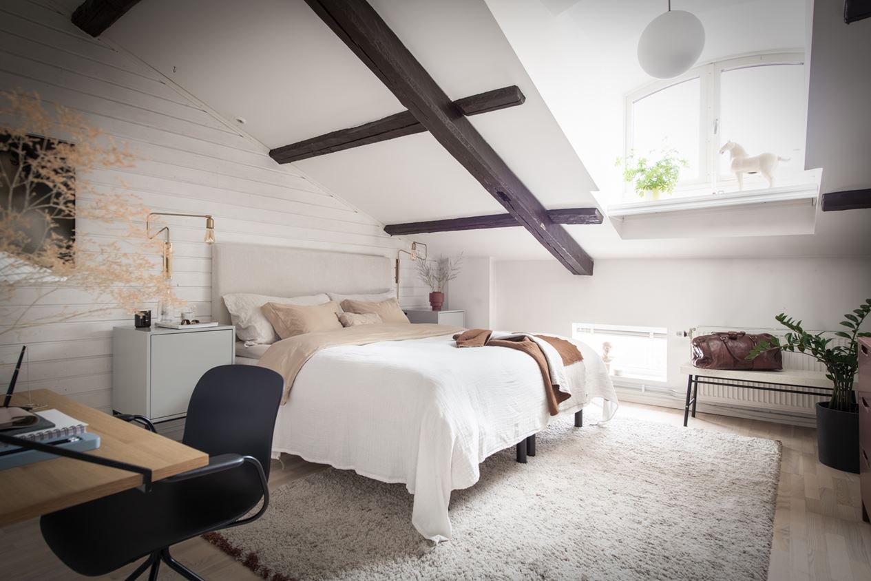chambre avec poutres appartement mansardé chambre avec poutres appartement mansardé