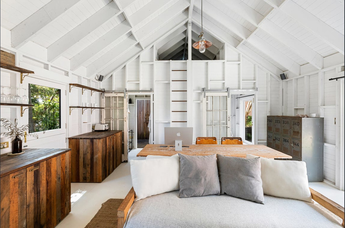 salon avec mezzanine maison architecte
