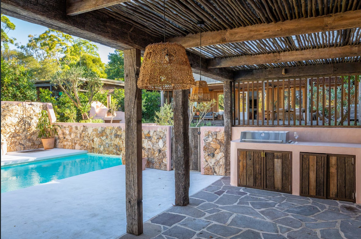 terrasse avec pergola bois