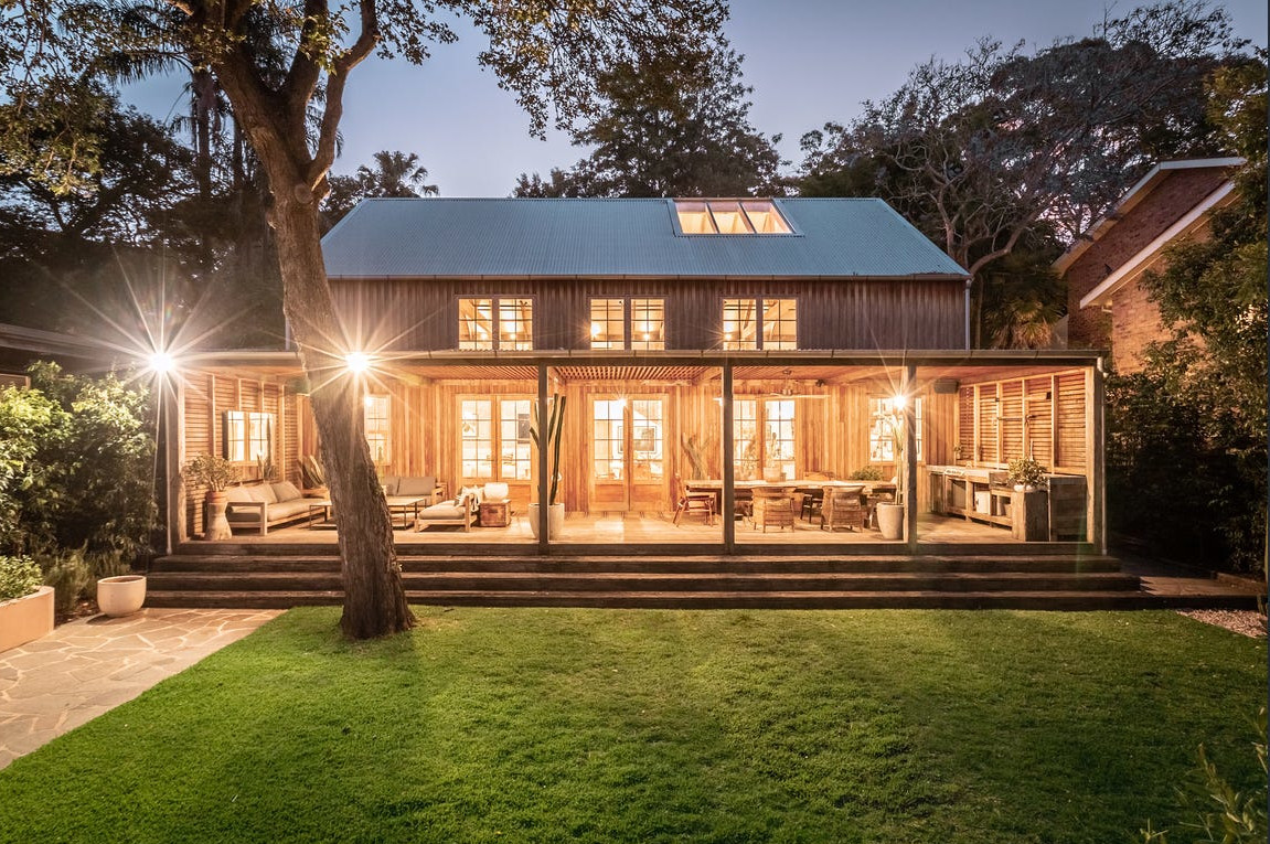 maison architecte vue nuit