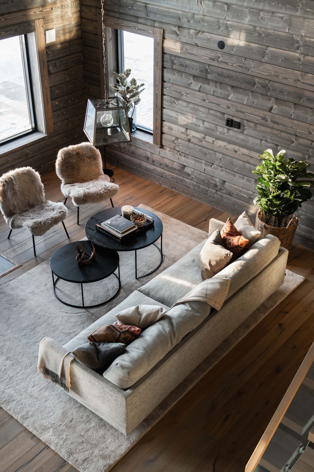 salon chalet contemporain salon chalet contemporain