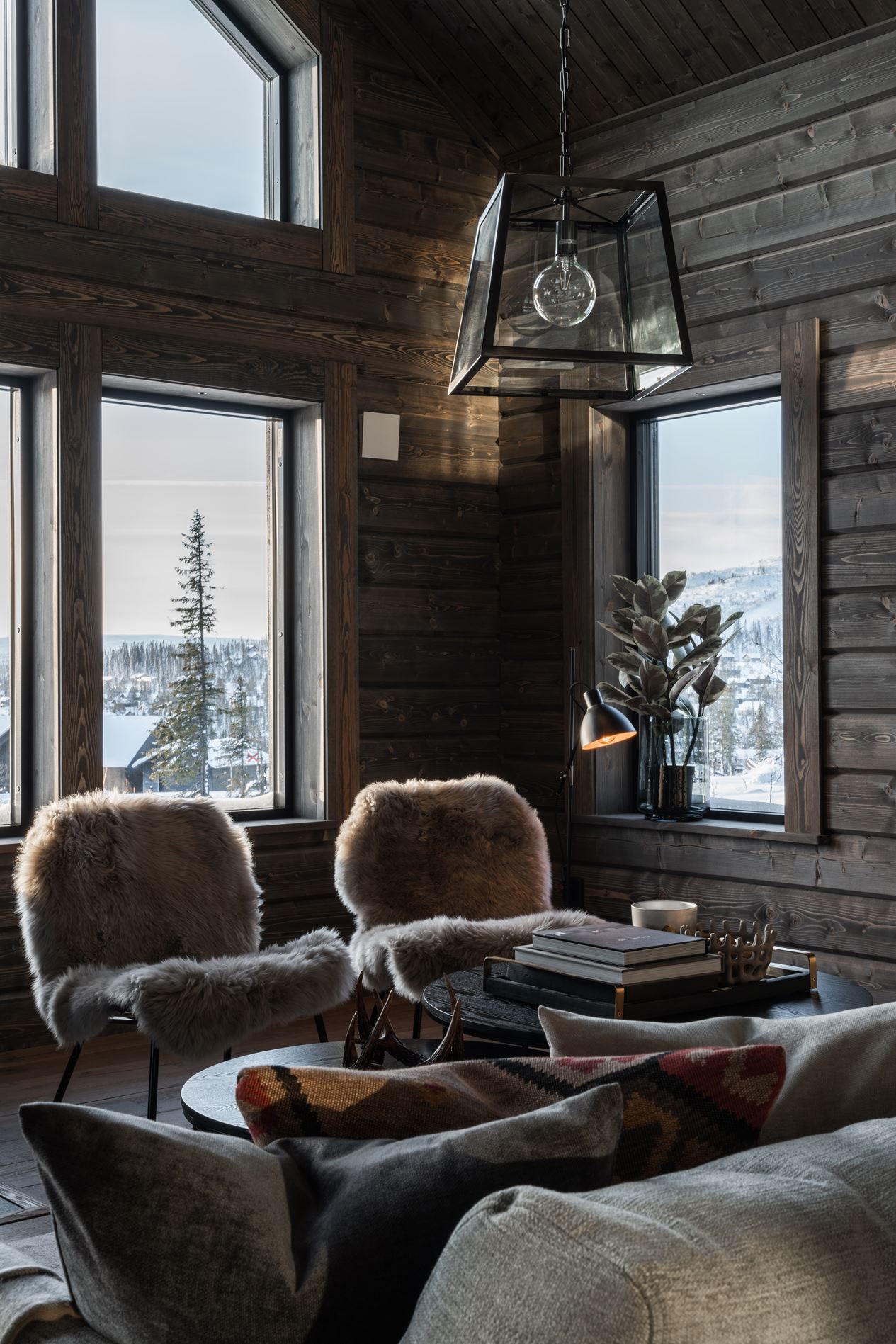 salon chalet contemporain salon chalet contemporain