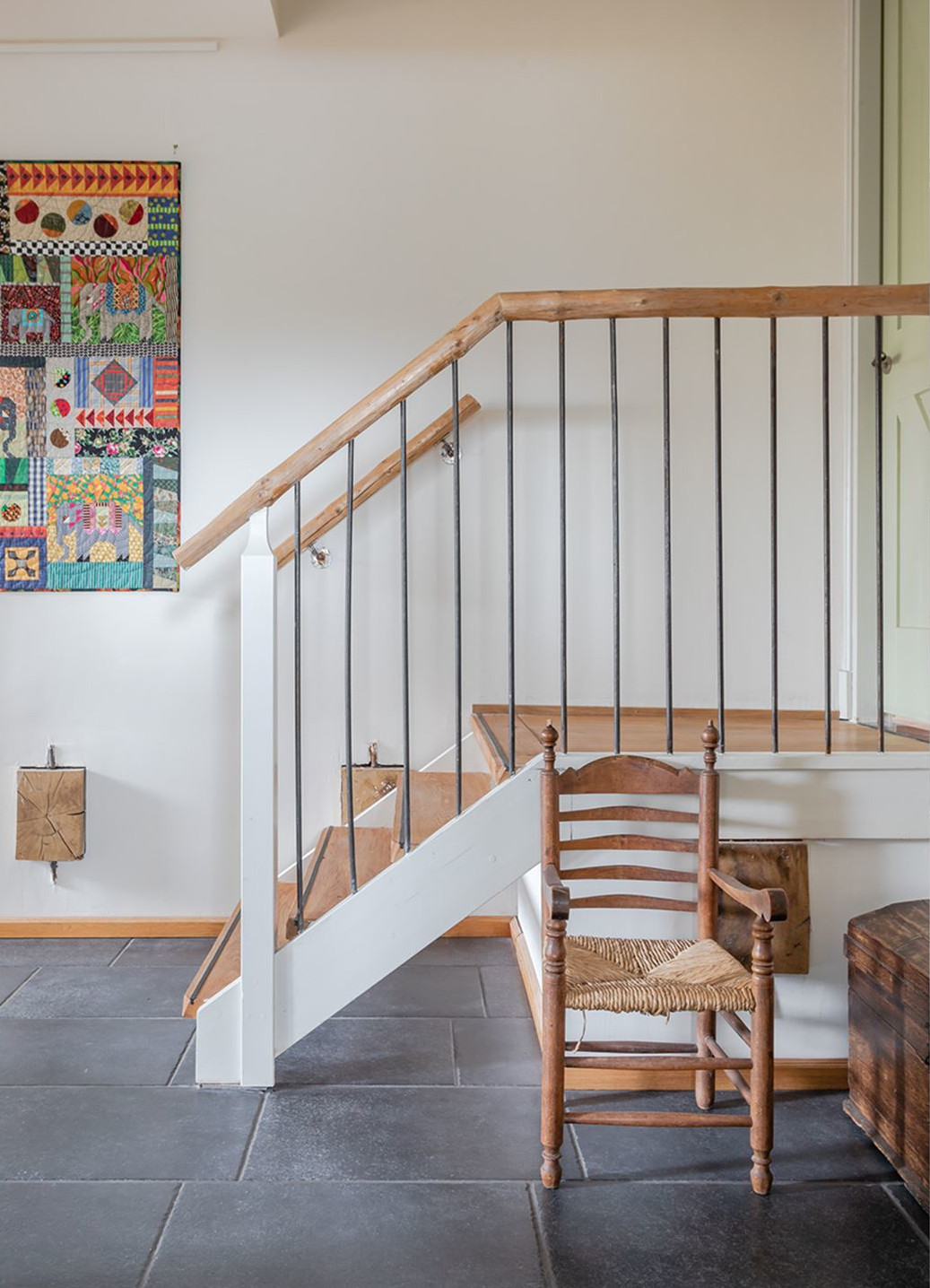 escalier bois et acier