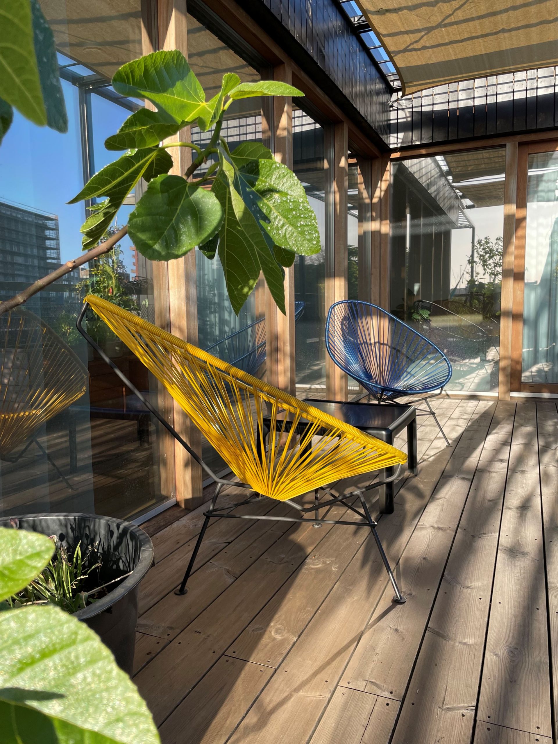 terrasse bois maison flottante