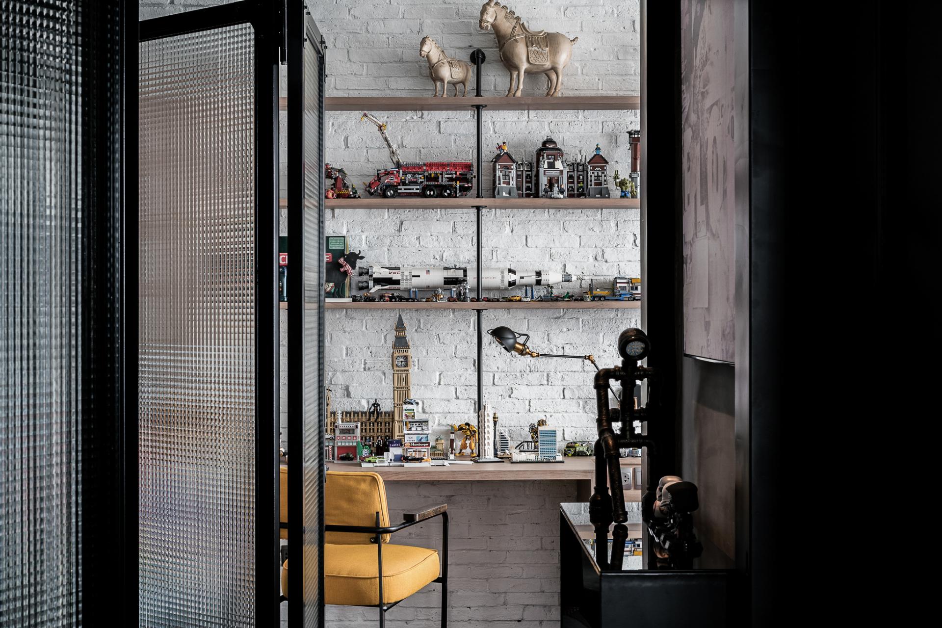 bureau murs en briques blanches bureau murs en briques blanches