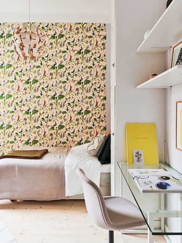 chambre avec papier-peint décoration scandinave chambre avec papier-peint décoration scandinave