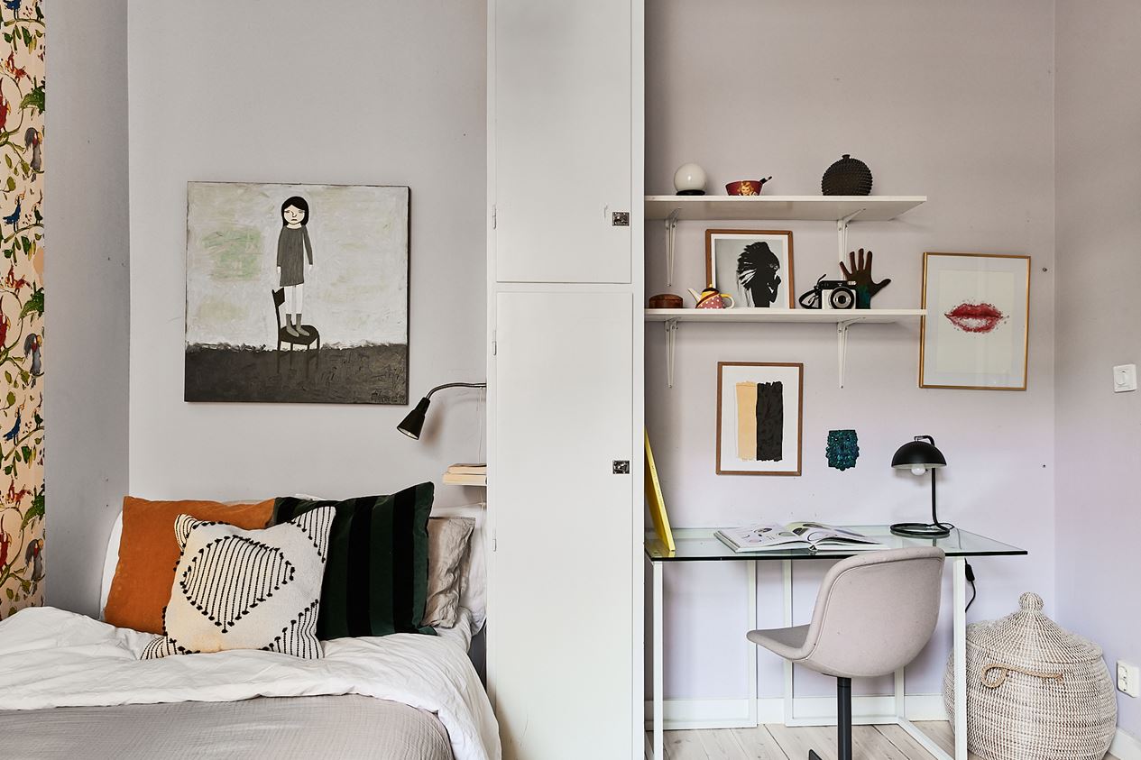 chambre avec papier-peint décoration scandinave chambre avec papier-peint décoration scandinave