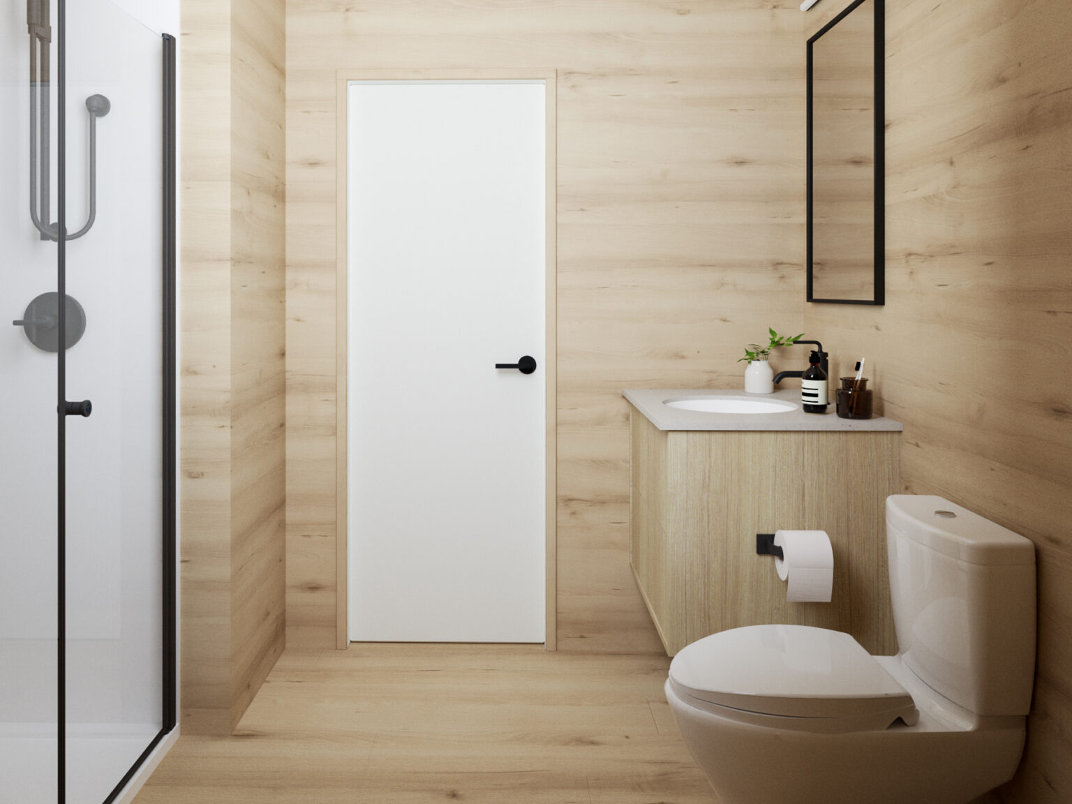 salle de bain design en bois clair salle de bain design en bois clair