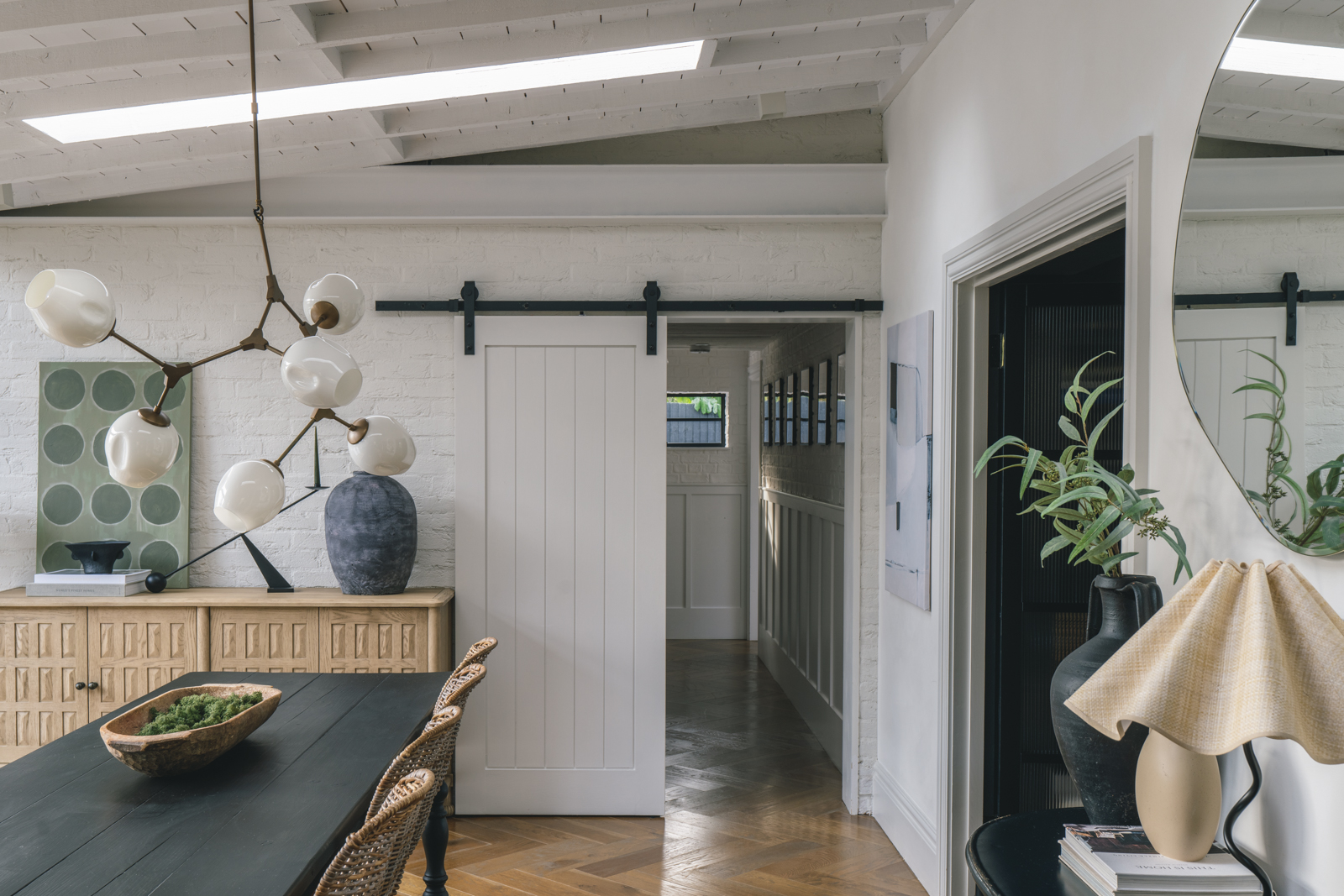 salle à manger avec porte de grange salle à manger avec porte de grange