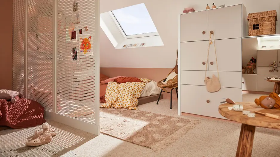 chambre dans combles pour deux enfants