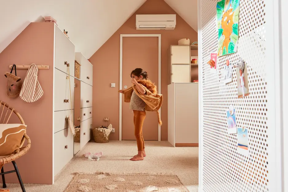 chambre dans combles pour deux enfants