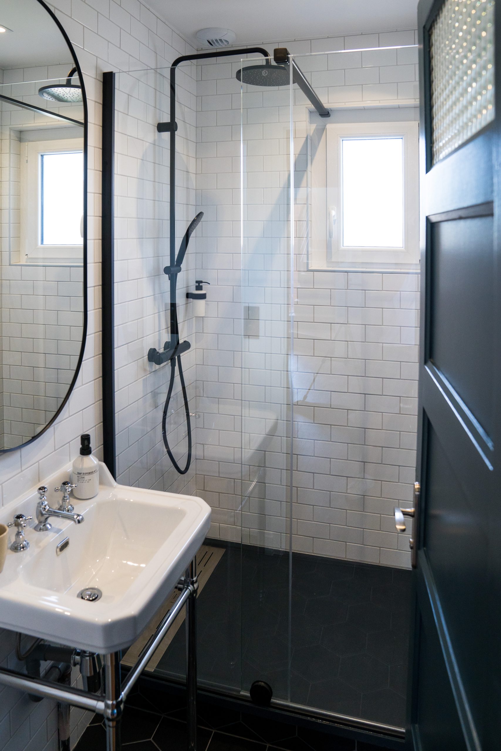 salle de bain rétro loft de 100m2
