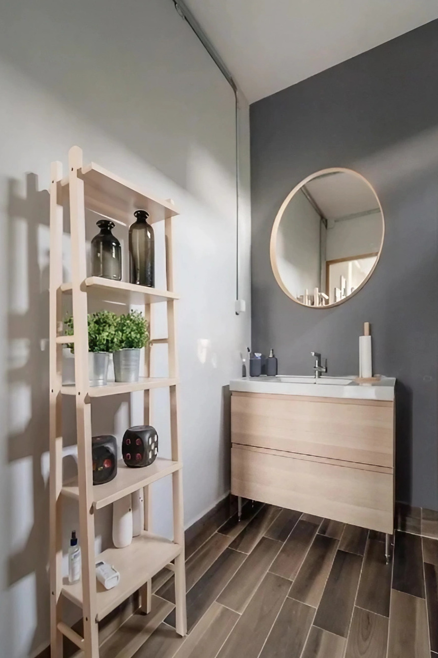 salle de bain design bois